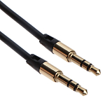 Кабель Jack 3.5 <--> Jack 3.5  1.0м CABLEXPERT CCAB-01-35MM-1MB, черный