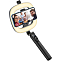 Монопод HOCO, LV03 Plus, Showfull, bluetooth, чёрный, (мятая упаковка)