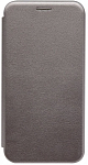 Чехол футляр-книга BF для Samsung Galaxy A50 серебристый, силикон/кожа