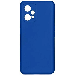 Силиконовый чехол DF для Realme 9 Pro Plus DF rmOriginal-21 (blue) с микрофиброй