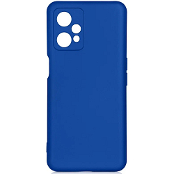 Силиконовый чехол DF для Realme 9 Pro DF rmOriginal-20 (blue) с микрофиброй