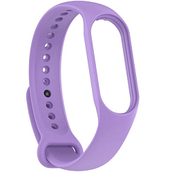 Силиконовый ремешок для Xiaomi mi band 5/6 светло-сиреневый