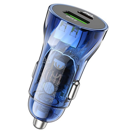 Авто ЗУ 1USB/1Type-C HOCO Z47A, черный, 30Вт, QC3.0, PD