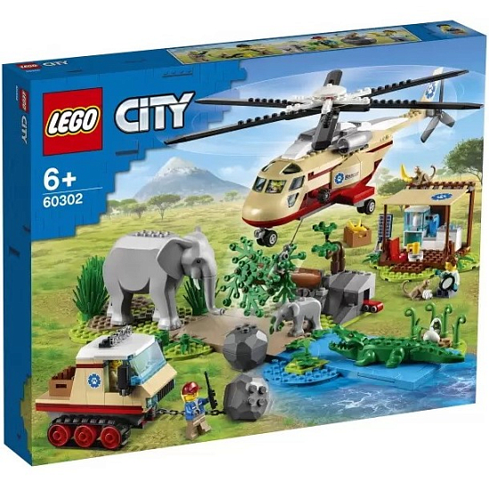 Конструктор LEGO City 60302 Операция по спасению зверей