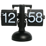 Классические перекидные часы Flip-clock, 16х21х8 см (черные)