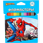 Фломастеры "Человек паук", 12 цветов, вентилируемый колпачок   9631831