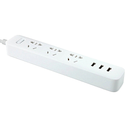 Сетевой удлинитель  1.8м XIAOMI Power Strip 3 USB 3 розетки (XMCXB01QMN) (White) CN