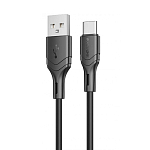 Кабель USB <--> Type-C  1.0м BOFOFONE BX99 silicone черный