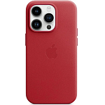 Задняя накладка LEATHER CASE для iPhone 15 PRO красный
