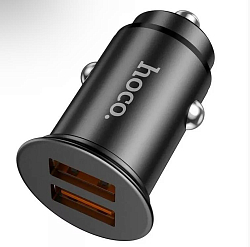 Авто ЗУ 2USB HOCO NZ1 Developer, Type-C, чёрный, QC3.0