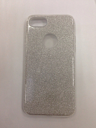 Силиконовый чехол REMAX RM-1611 для iPhone 7/8 глянцевый, серый, блестящий (Glitter Creaive Case)