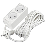 Сетевой удлинитель  5.0м DOMTOK 2гн.,ПВС 2*1  2,2кВт б/з