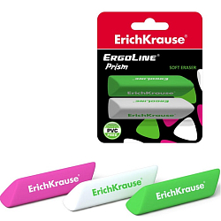 Набор ластиков 2 штуки ErgoLine Prism, мягкий 3279399