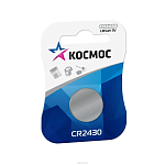 Элемент питания КОСМОС CR2430 BL-1 (12/72)