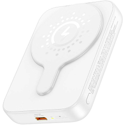 Внешний АКБ HOCO J117A Esteem (10000mAh), MagSafe, PD20Вт, белый