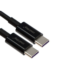 Кабель Type <--> Type-C  1.0м SMARTBUY S73 черный, 6А, 60вт (iK-3112-S73b)