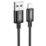 Кабель USB <--> Lightning  1.0м HOCO X89 Wind, чёрный