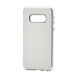Силиконовый чехол SILICONE case Onyx Clear для Samsung Galaxy S10e белый