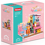 Конструктор SLUBAN Мини-комната: Спальня девушки (210 дет.)