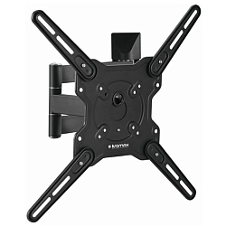 Кронштейн КROMAX OPTIMA-406 grey, 22"-65", max 40 кг, настенный, 5 ст свободы, наклон +5°-15°, поворот 180°, от стены 6