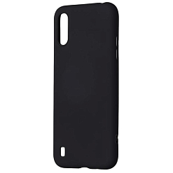 Силиконовый чехол SILICONE CASE для Samsung Galaxy A01 (Черный)