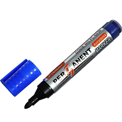 Маркер перманентный 3.0 мм, синий, круглый наконечник 9656404