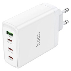 Сетевое ЗУ 1USB/3Type-C HOCO N31, Leader, белый, 100Вт, PD