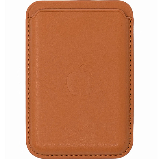 Кошелек для карт MagSafe Leather Wallet для Apple iPhone оранжевый