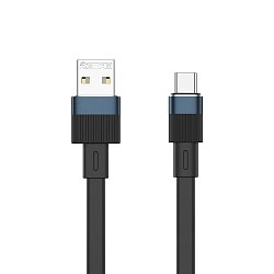Кабель USB <--> Type-C  1.0м REMAX RC-C001 черный (Flushing Series)