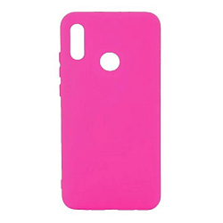 Задняя накладка XIVI для HUAWEI P Smart (2019), Silicon Case, матовая, №33, розовый