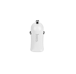 Авто ЗУ 2USB 2.4A HOCO Z12 Lightning белый