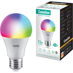 Умная светодиодная лампа CAMELION Smart Home LSH11/A60 11W E27 RGB+DIM+CW WiFi