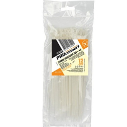 Хомут-стяжка PROconnect 3,6 х 200 мм, белая (100 шт)