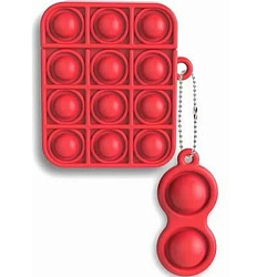 Силиконовый чехол для Airpods 1/2 pop it красный