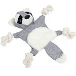 Игрушка текстильная с канатом "Енот" с пищалкой, шуршащая, 26 х 28 см   9936660