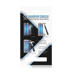 Противоударное стекло DF для iPhone 7/8 DF iColor-15 (white)