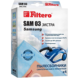 Мешки для пылесосов SAM 03 ЭКСТРА синтетические 4шт