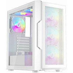 Корпус 1STPLAYER TRILOBITE T7-P White / ATX / 4x120mm LED fans / T7-P-WH-4F1-W