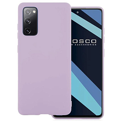 Задняя накладка SILICONE COVER для Samsung Galaxy S20 Fe сиреневый