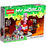 Конструктор блочный «Мой мир», 96 деталей