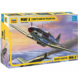 Сборная модель ZVEZDA Советский истребитель "МиГ-3" 7204 