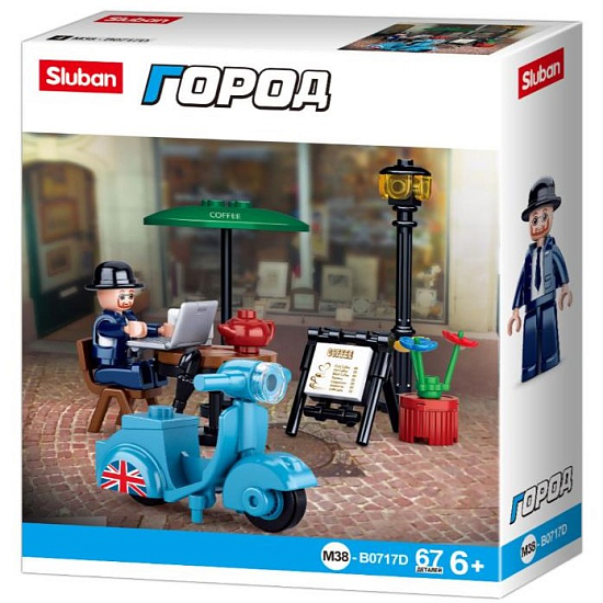 Конструктор SLUBAN Город «Городской скутер» 38-0717D (67 дет.)