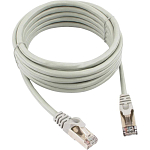 Патч-корд  3.0м CABLEXPERT PP6-3m FTP, кат.6, серый, литой, многожильный
