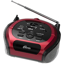 Магнитола RITMIX RBB-100BT red
