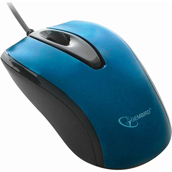 Мышь GEMBIRD MOP-405-B, синий, USB