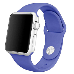 Ремешок Krutoff Silicone, для Apple Watch, 42/44 мм, темно-синий 6891496
