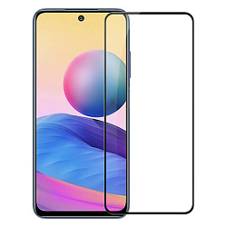 Противоударное стекло NONAME для XIAOMI Poco M3 Pro/Redmi Note 10 (5G)/10T (5G), OG PRIVACY, черное, полный клей, в техпаке