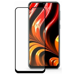 Противоударное стекло MIETUBL для SAMSUNG Galaxy M31, SUPER-D, черное, полный клей, в техпаке