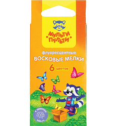 Мелки восковые Мульти-Пульти "Приключения Енота", 06цв FC_18731