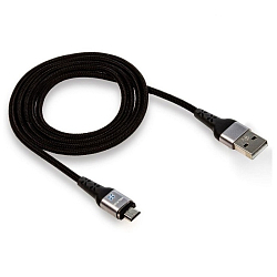 Кабель USB <--> microUSB  1.0м WALKER C970 магнитный, черный
